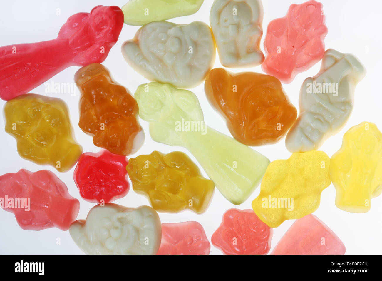 Sweets different sweat jelly gums Stock Photo