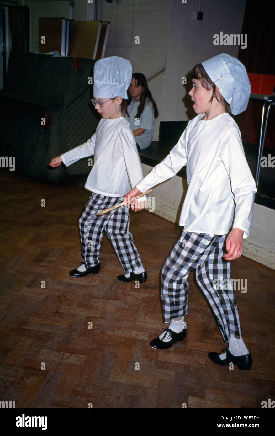 Children Tap Dancing In School Play Stock Photo Alamy