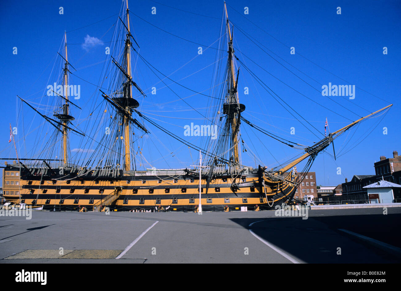 HMS Victory, Portsmouth Historic Dockyard, Portsmouth, Hampshire, UK Stock Photo