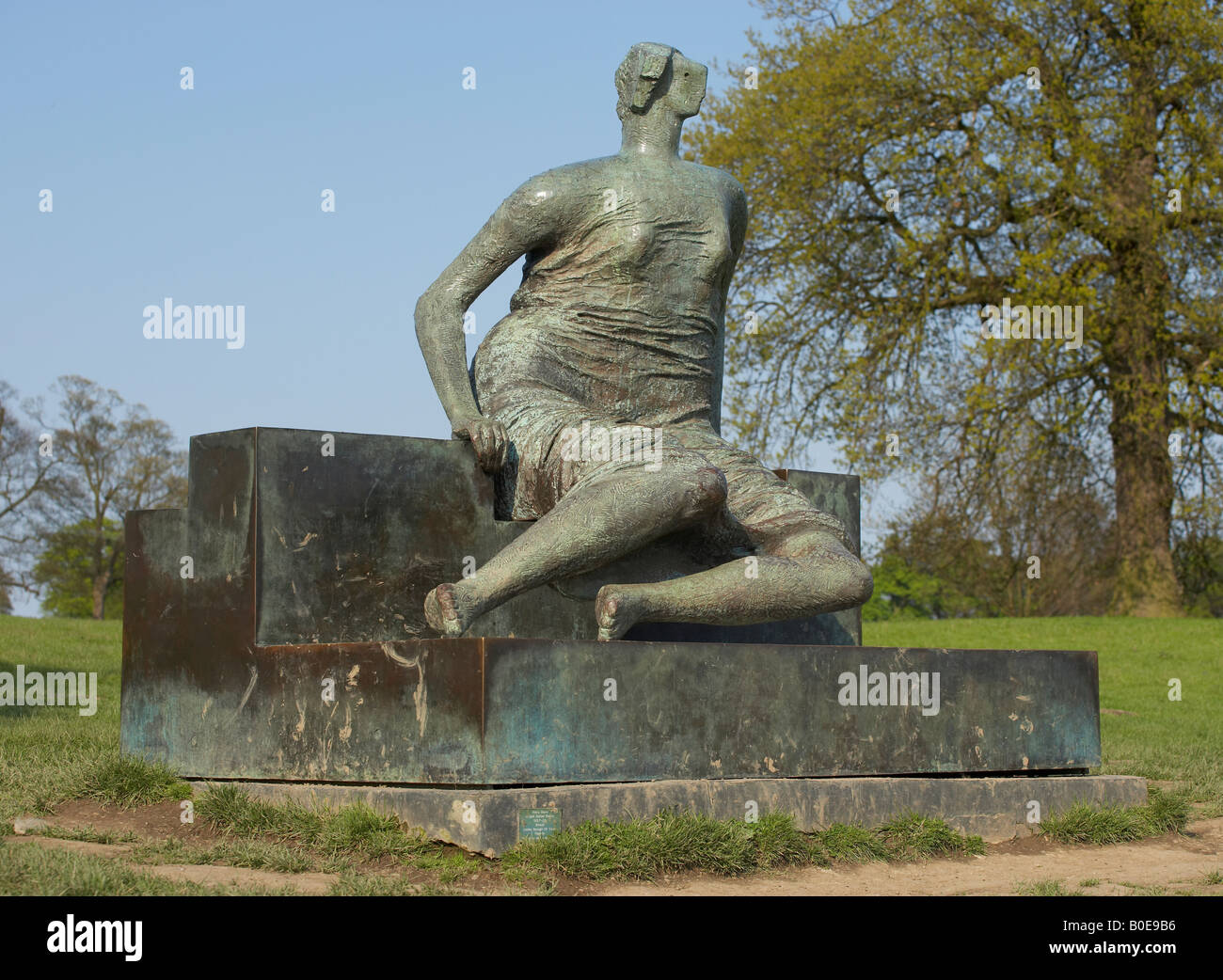 Draped Seated Woman Sculpture By Henry Moore At Yorkshire
