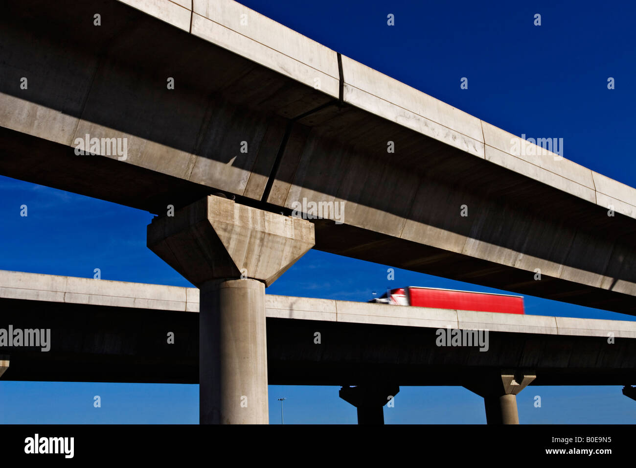 Transportation and Freeways / A Flyover on a Melbourne Freeway.Melbourne Victoria Australia. Stock Photo
