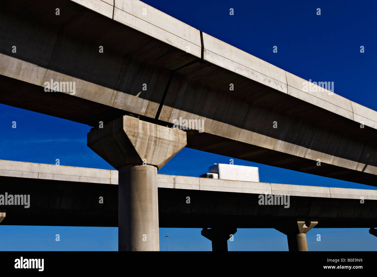 Transportation and Freeways / A Flyover on a Melbourne Freeway.Melbourne Victoria Australia. Stock Photo