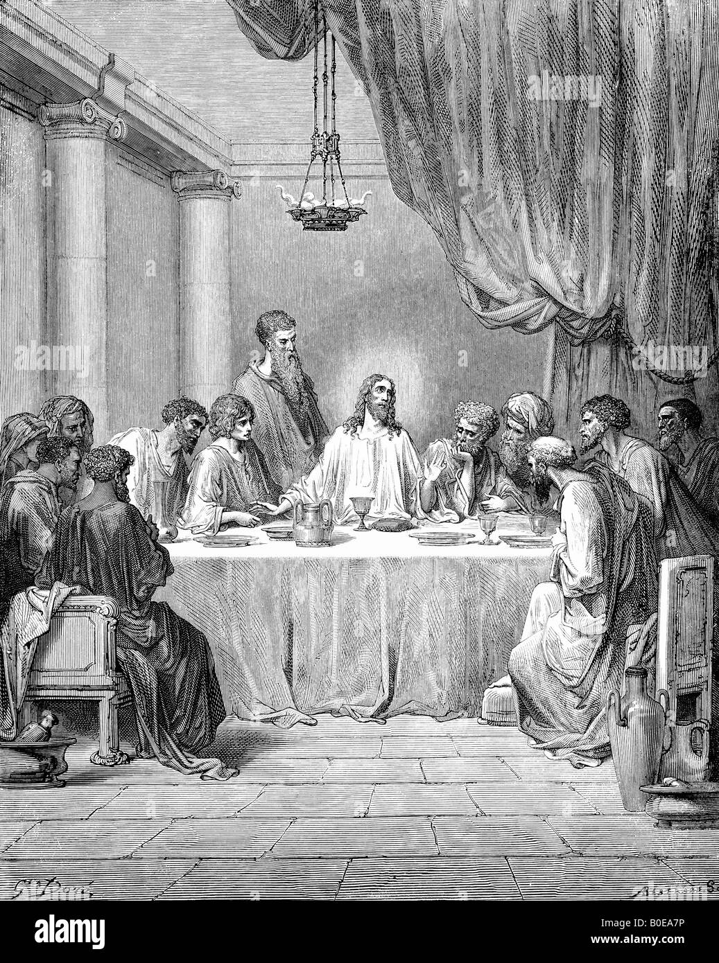 Last supper Black and White Stock Photos & Images Alamy