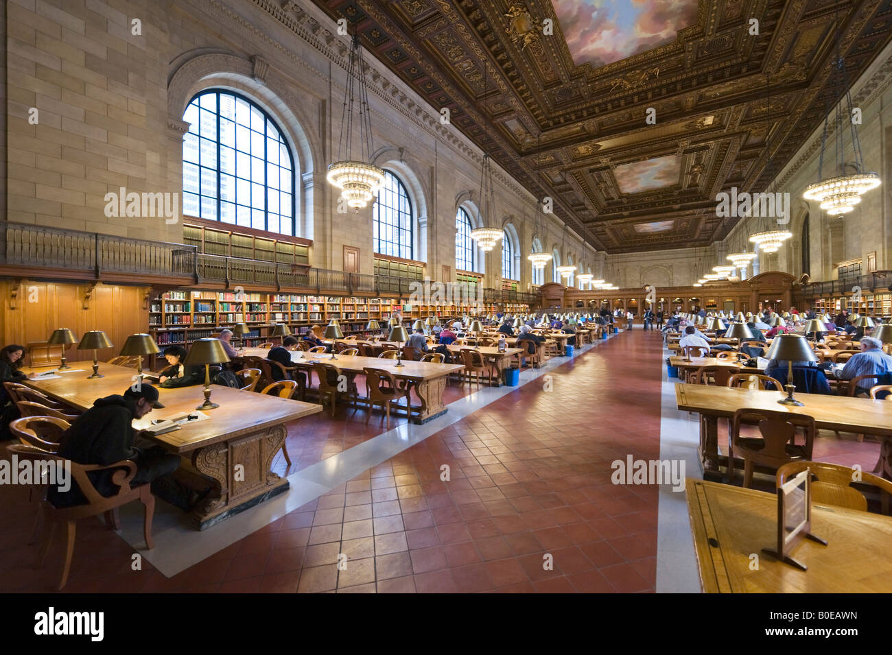 Rose Reading Room, New York Public Library, 5th Avenue, Midtown ...