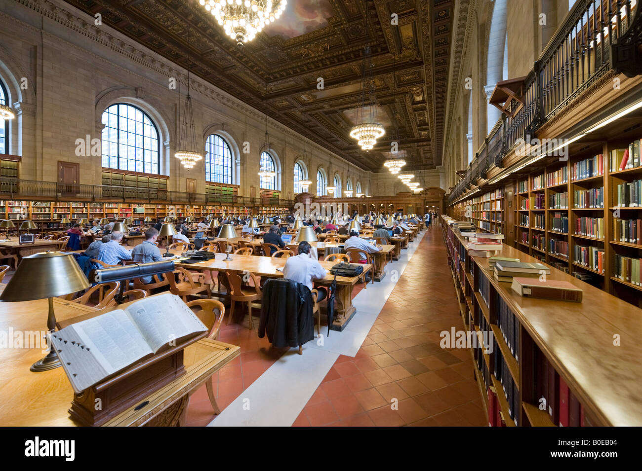 Rose Reading Room, New York Public Library, 5th Avenue, Midtown