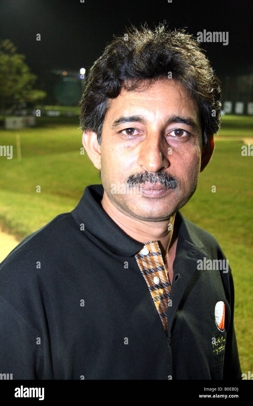 Akram Raza of Pakistan participates at the inaugural World Cup of Golfing Cricketers. Stock Photo