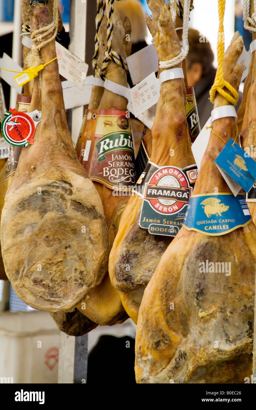 dried hams pig rear leg hind quarter jambon jambone preserved meat pork