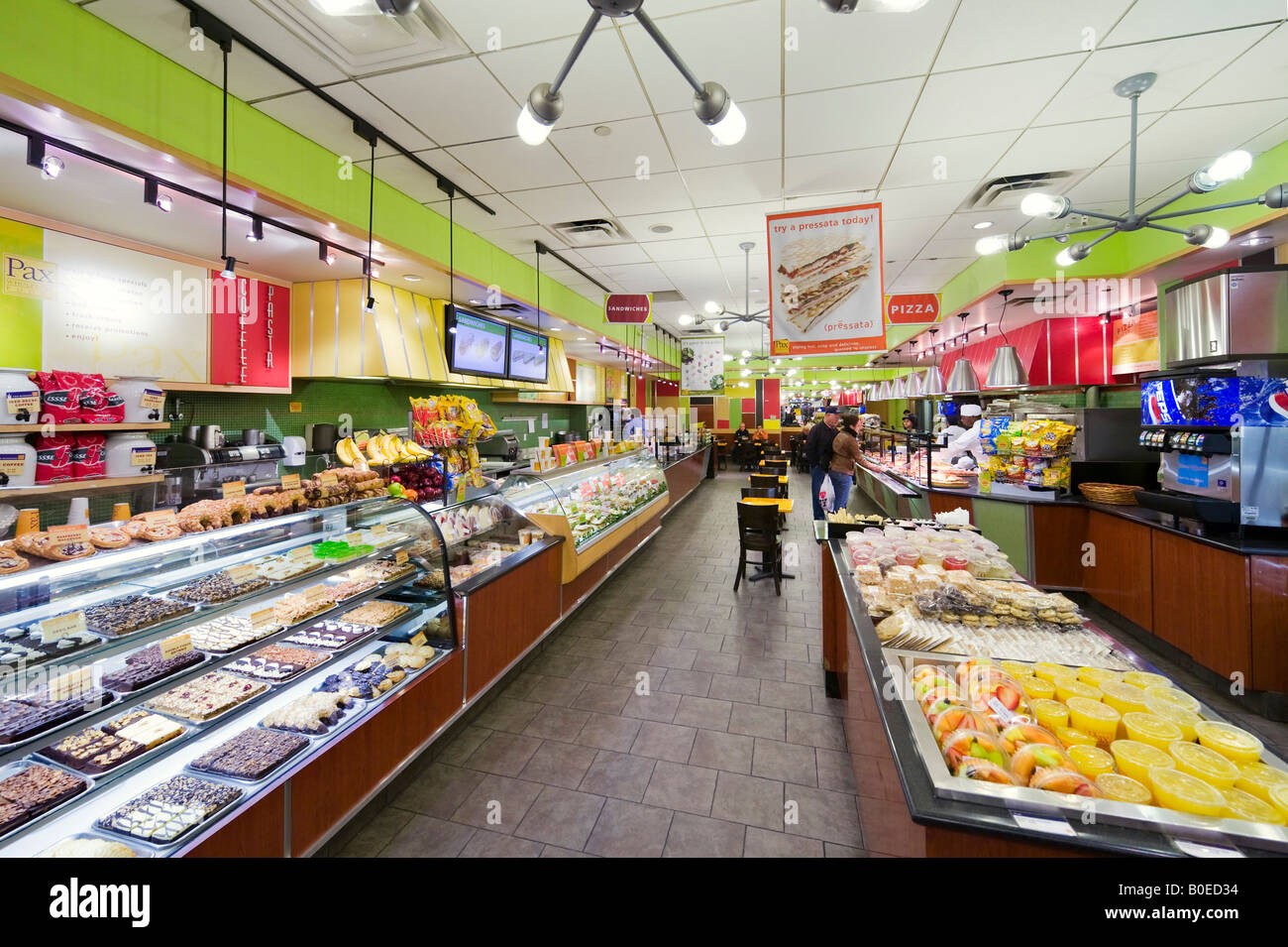Interior of Deli Restaurant on West 42nd Street at Times Square