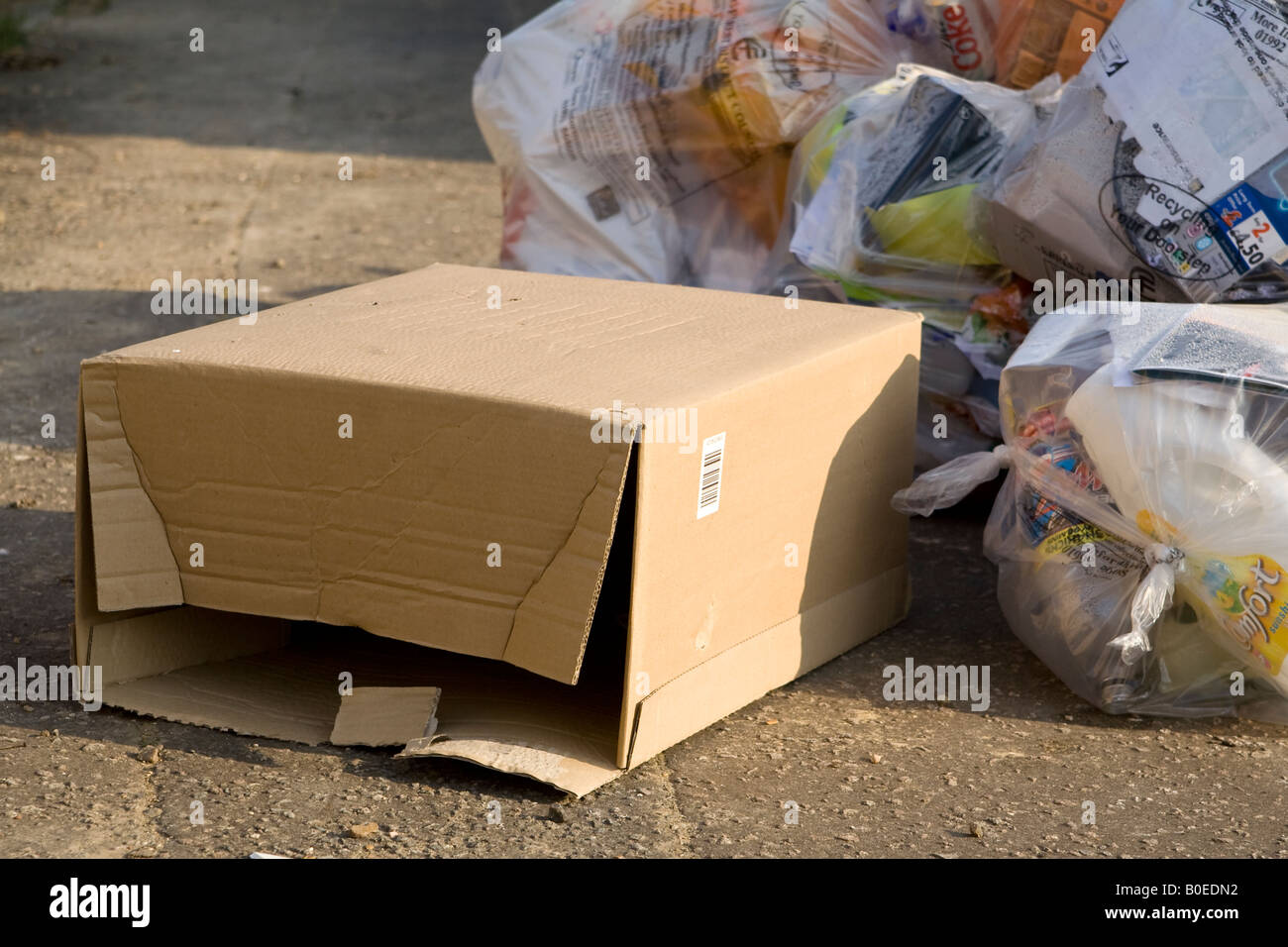 Bags of rubbish, UK Stock Photo Alamy