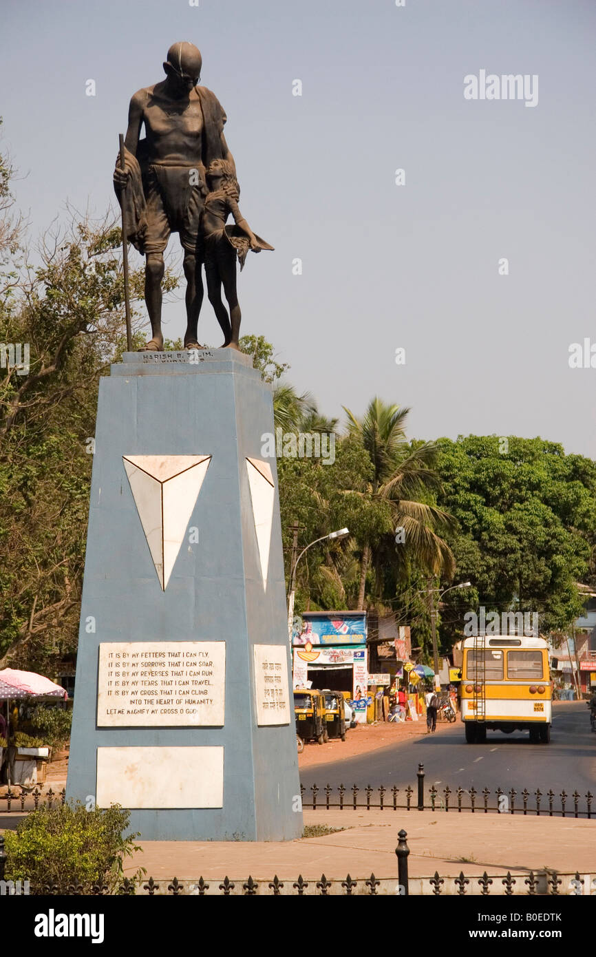 A statue of Mahatma Gandhi in Old Goa, India Stock Photo Alamy