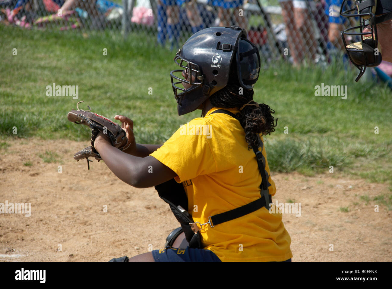 Softball catcher hires stock photography and images Alamy