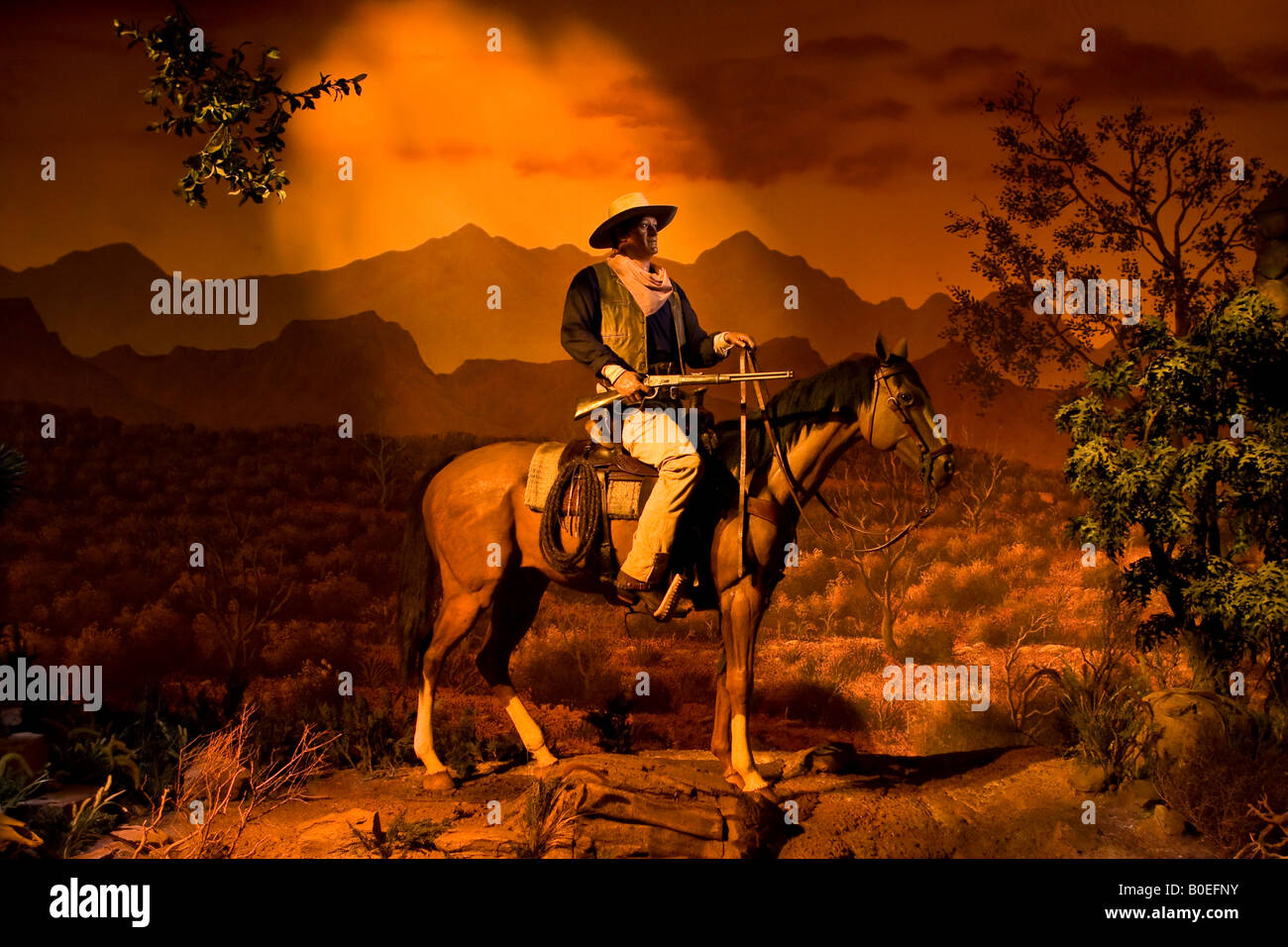 Animatronic John Wayne and Horse at Disney's MGM Hollywood Studios in