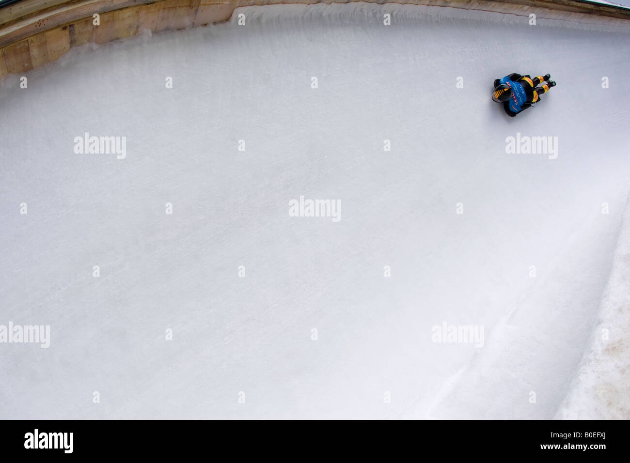 Skeleton from the St Moritz Olympic run Switzerland Stock Photo Alamy