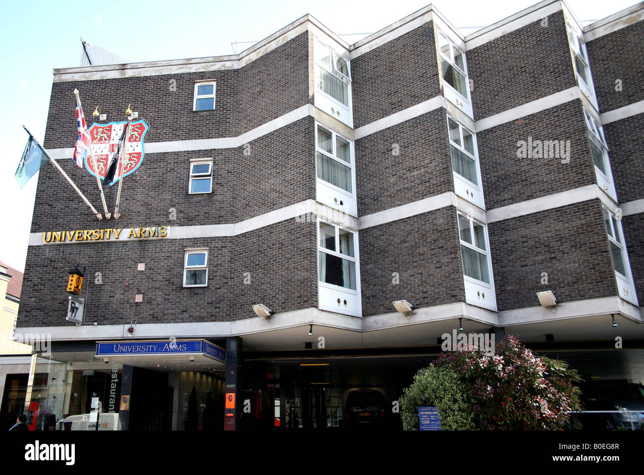 University Arms Hotel Cambridge Stock Photo