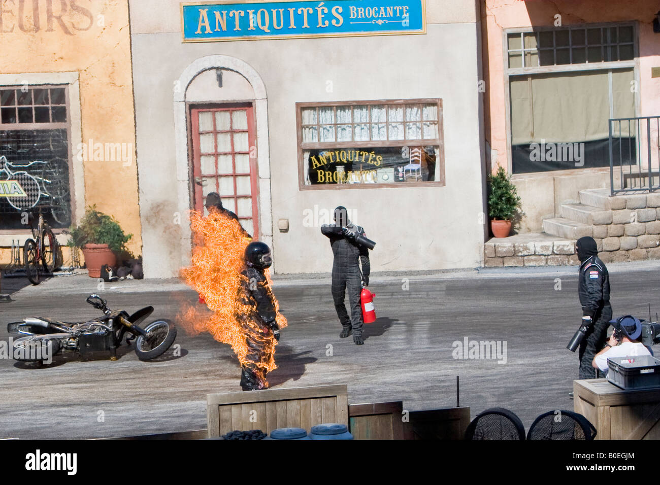 The Lights, Motors, Action Extreme Stunt Show at Disney's MGM Hollywood Studios in Orlando Florida USA Stock Photo