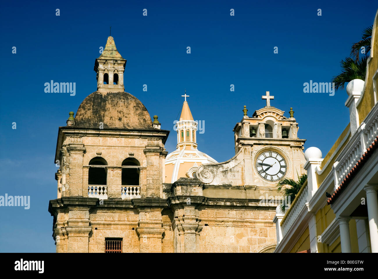 Iglesia de San Pedro Claver Cartagena de Indias, Colombia Stock Photo