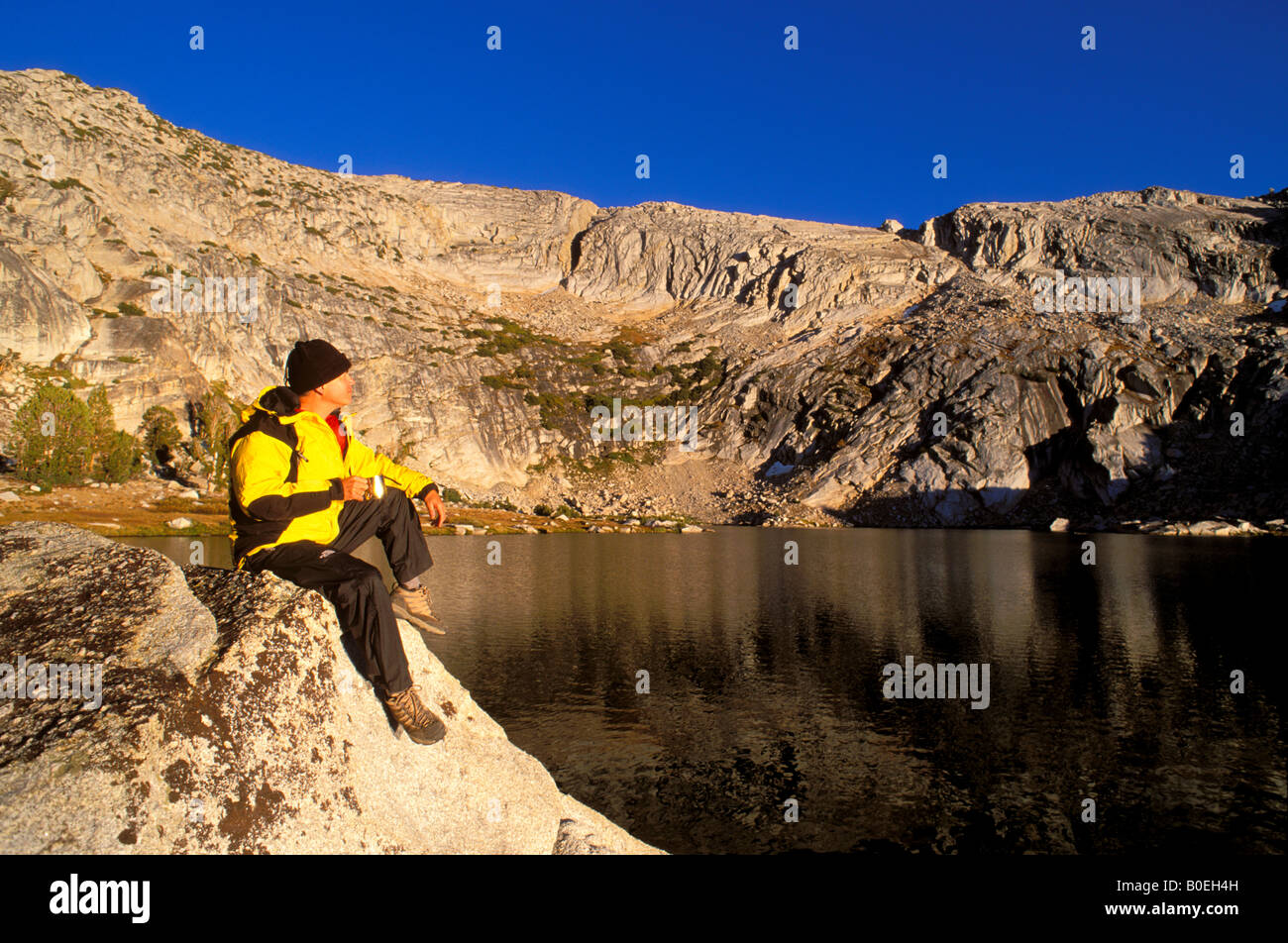Male mountain climber enjoying hi-res stock photography and images - Alamy