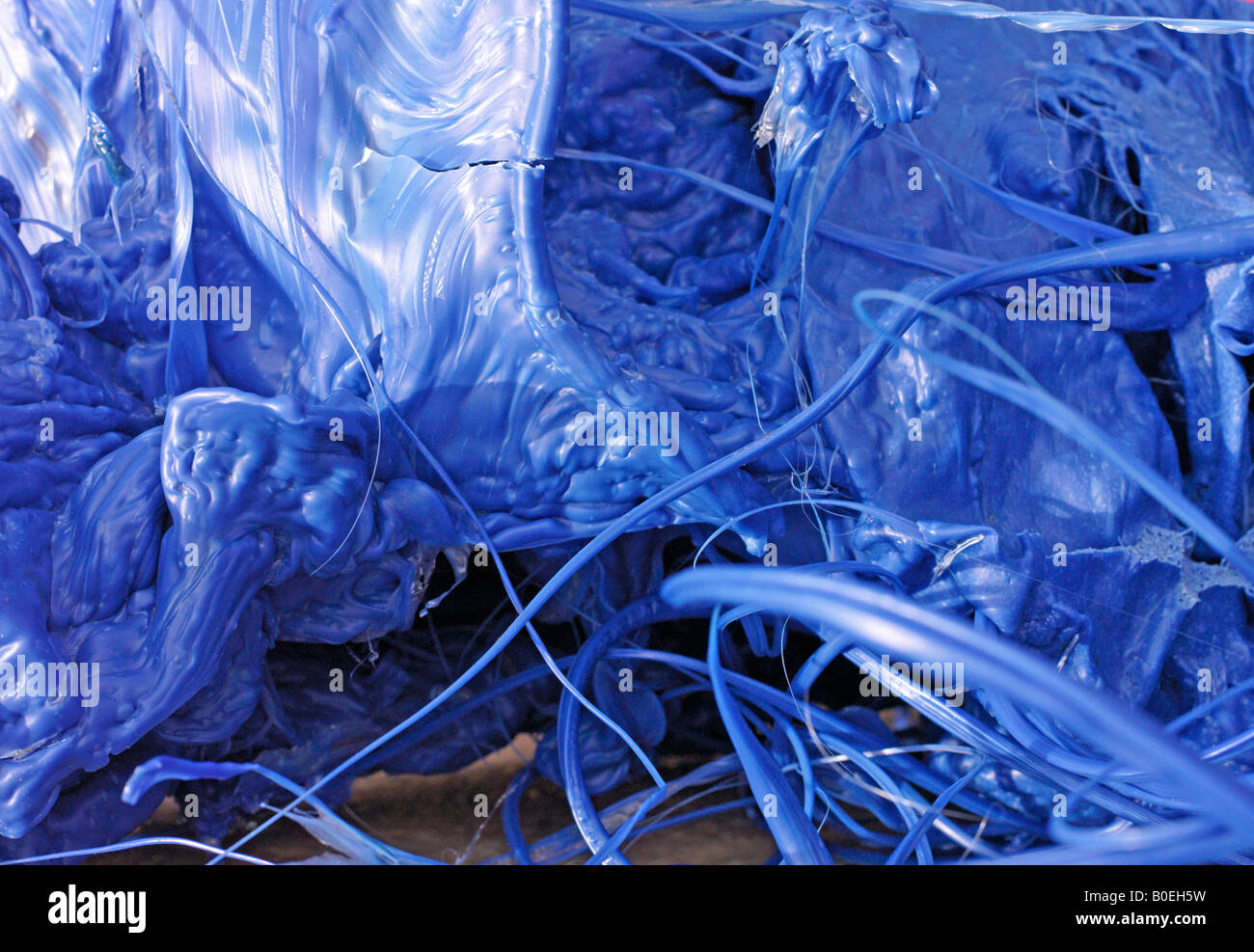 melted plastic waste Stock Photo Alamy