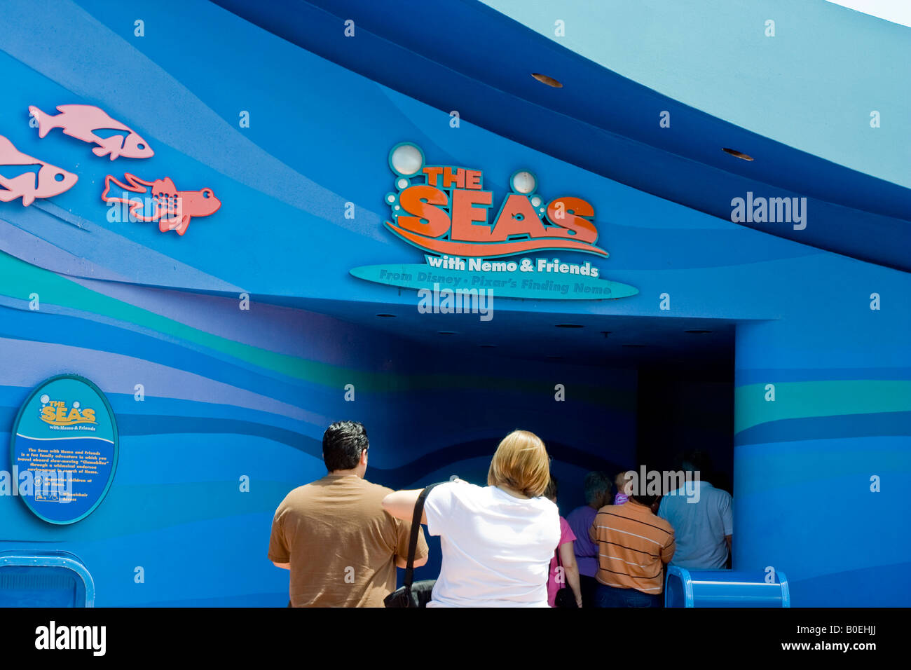 Entrance to The Seas with Nemo Attraction at Walt Disney's Epcot Theme ...