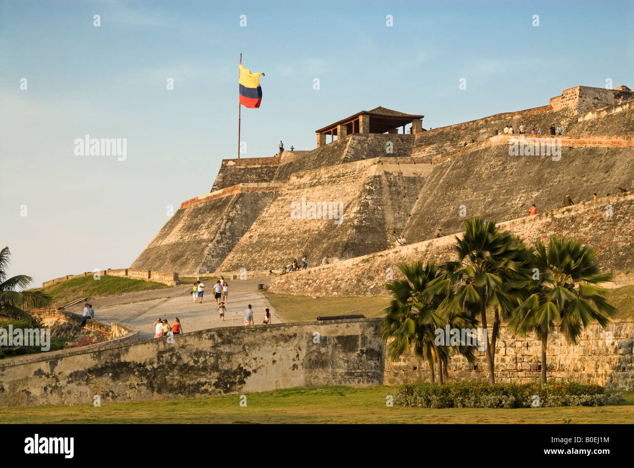 Castillo de San Felipe de Barajas, Cartagena de Indias, Colombia Stock Photo