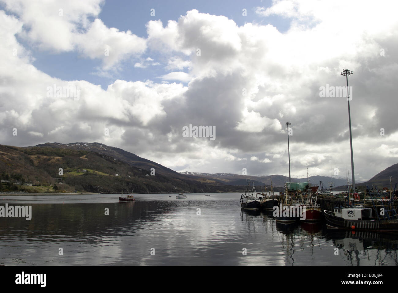 Looking down Loch Broom from Ullapool in the north west of Scotland Stock Photo
