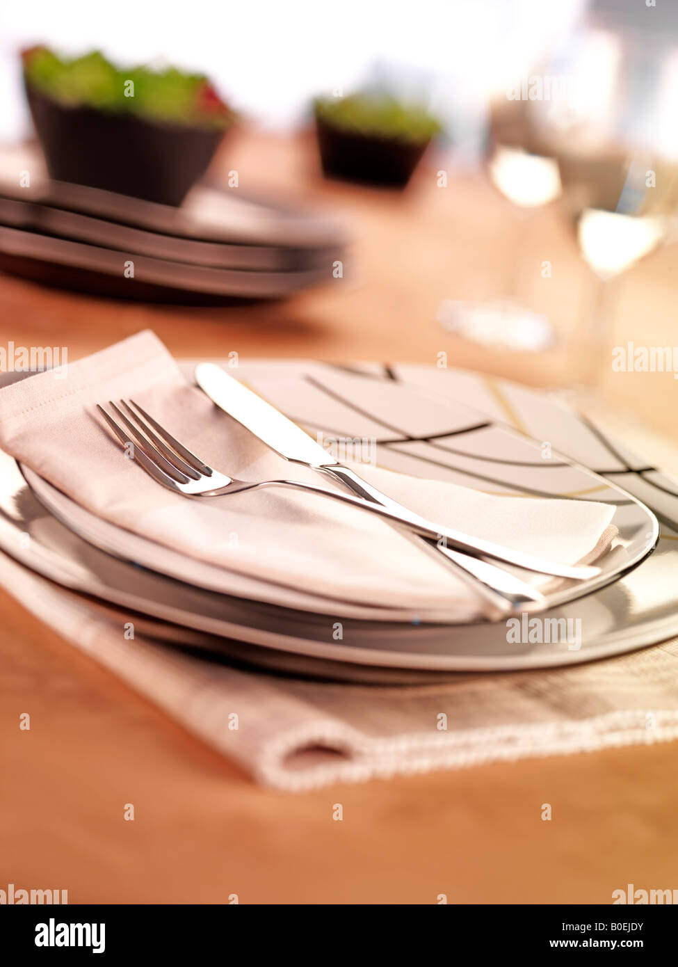 TABLESETTING Stock Photo