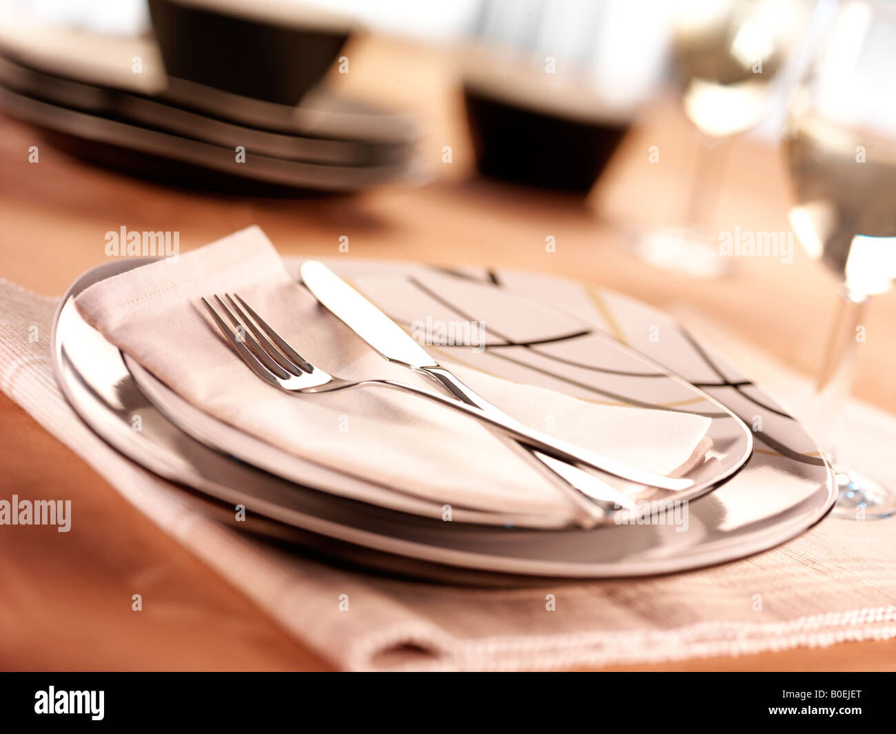 TABLESETTING Stock Photo
