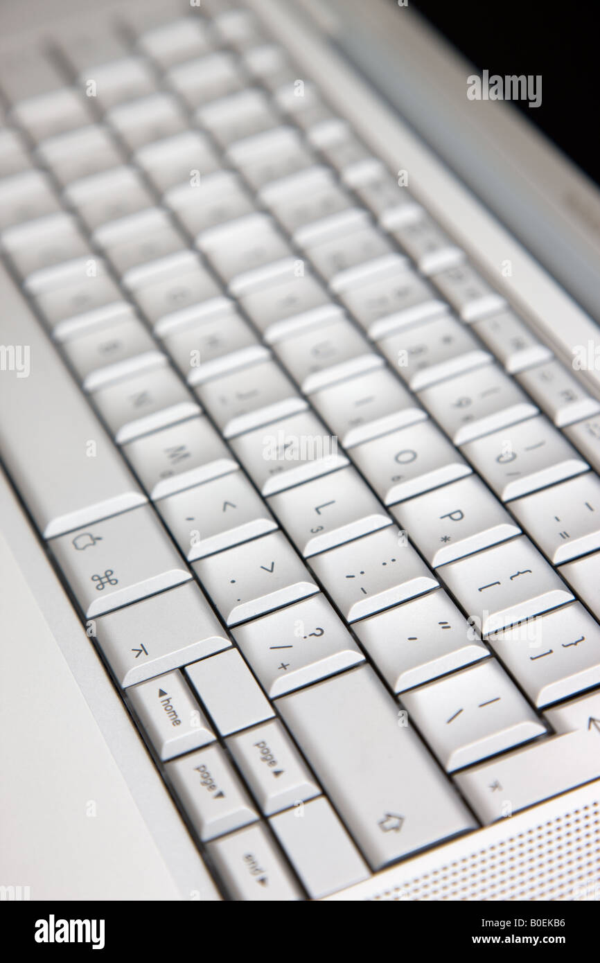 Apple MacBook Pro laptop computer keyboard London England United Kingdom Stock Photo