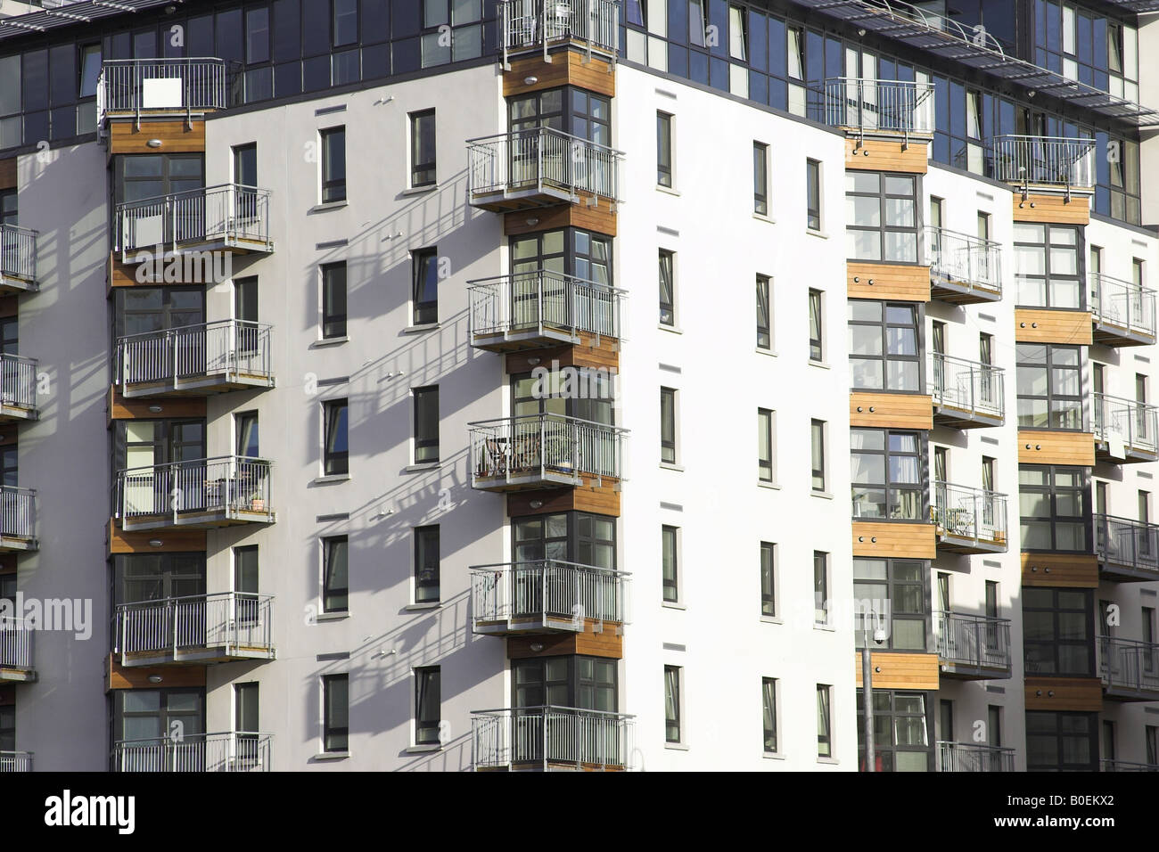 Modern Apartments In Nottingham, England, U.k. City Stock Photo - Alamy