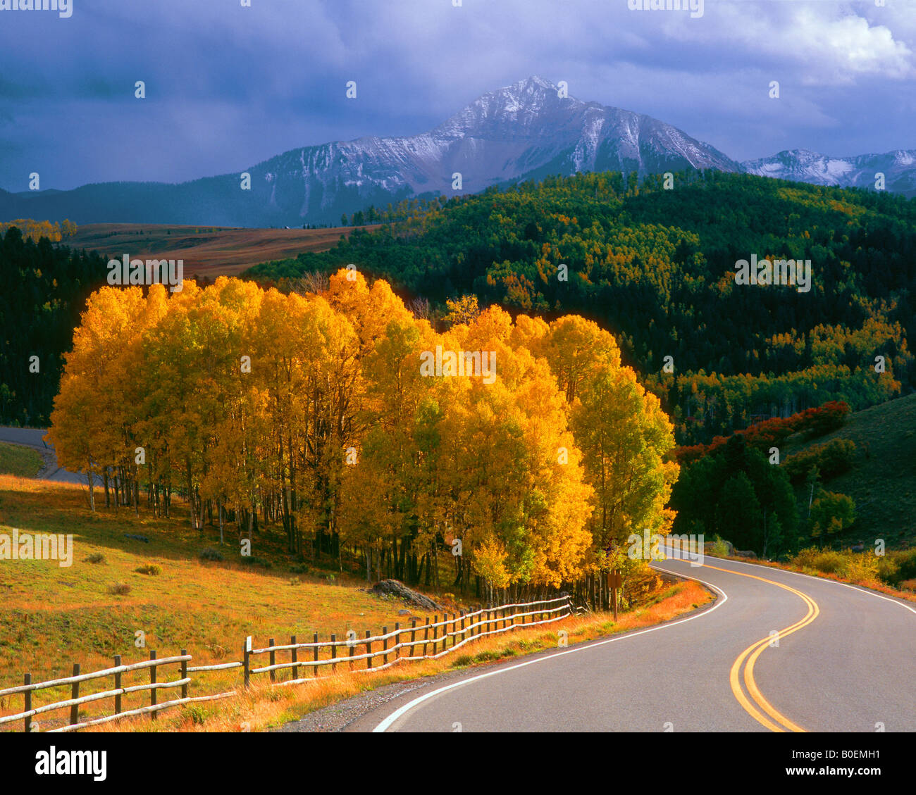 Last Dollar Road Telluride Colorado Stock Photo Alamy