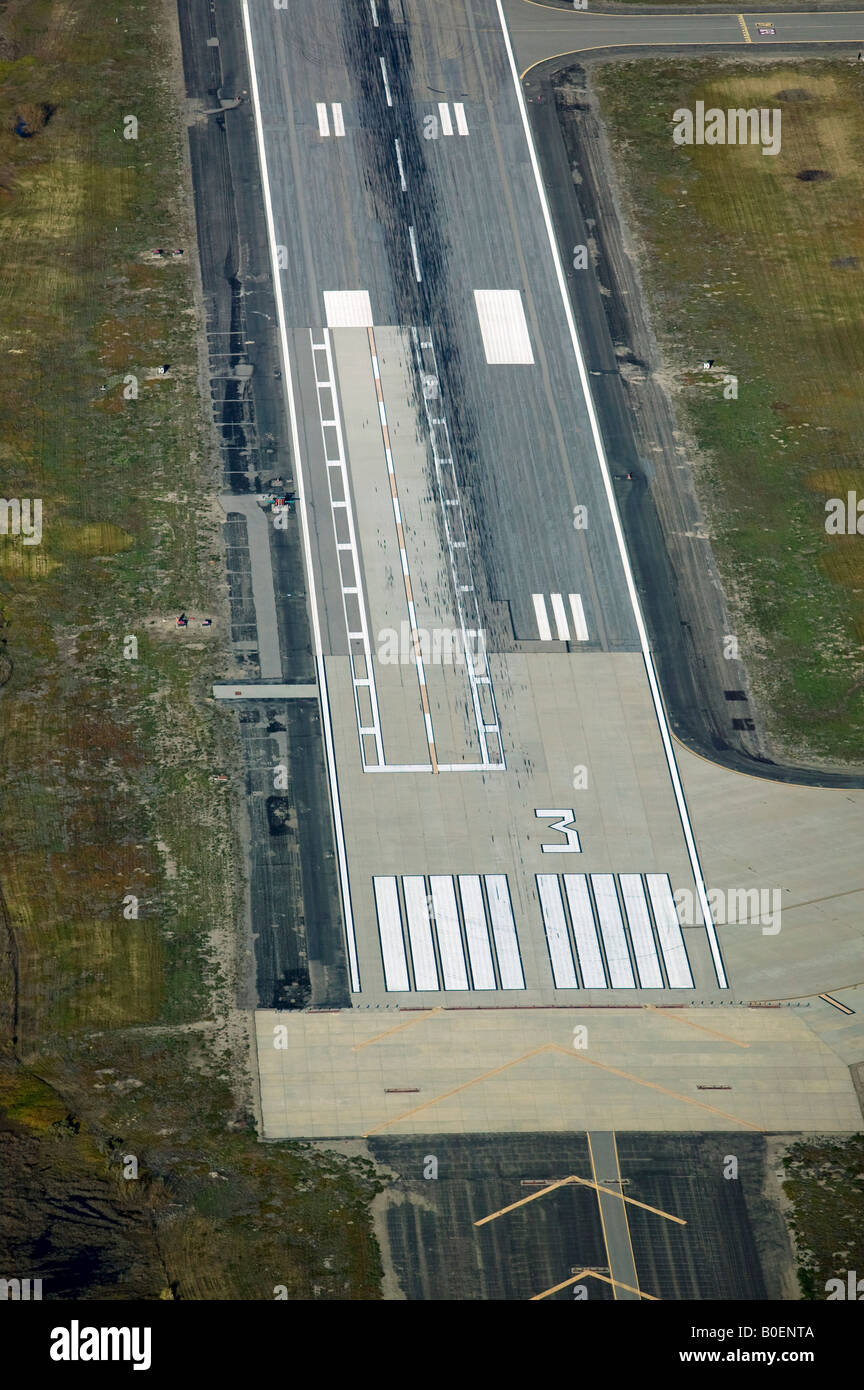 aerial above Point Mugu Naval Air Station, California Stock Photo