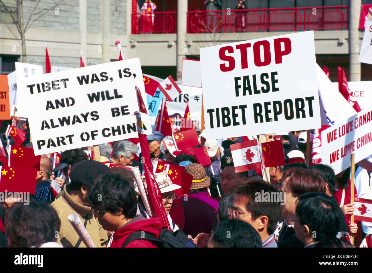 Peaceful Chinese Protest Rally held in Chinatown Vancouver British ...