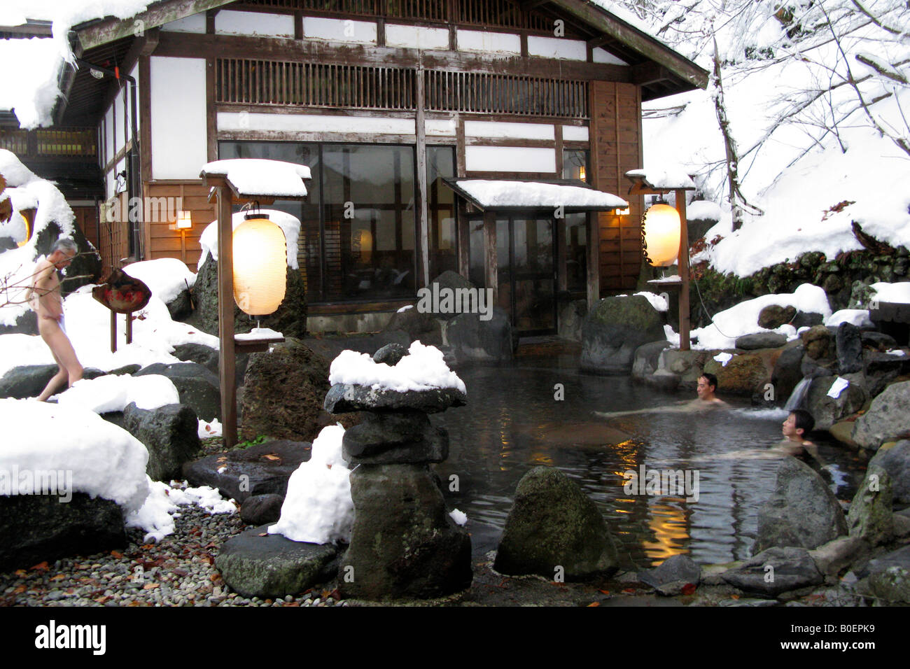 Hot spring resort Stock Photo - Alamy