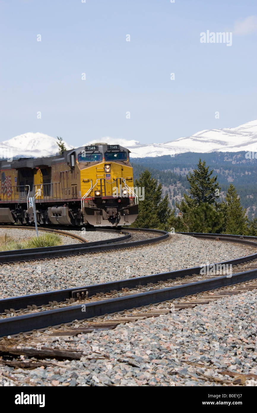 Union Pacific Railroad Freight Train High Resolution Stock Photography ...