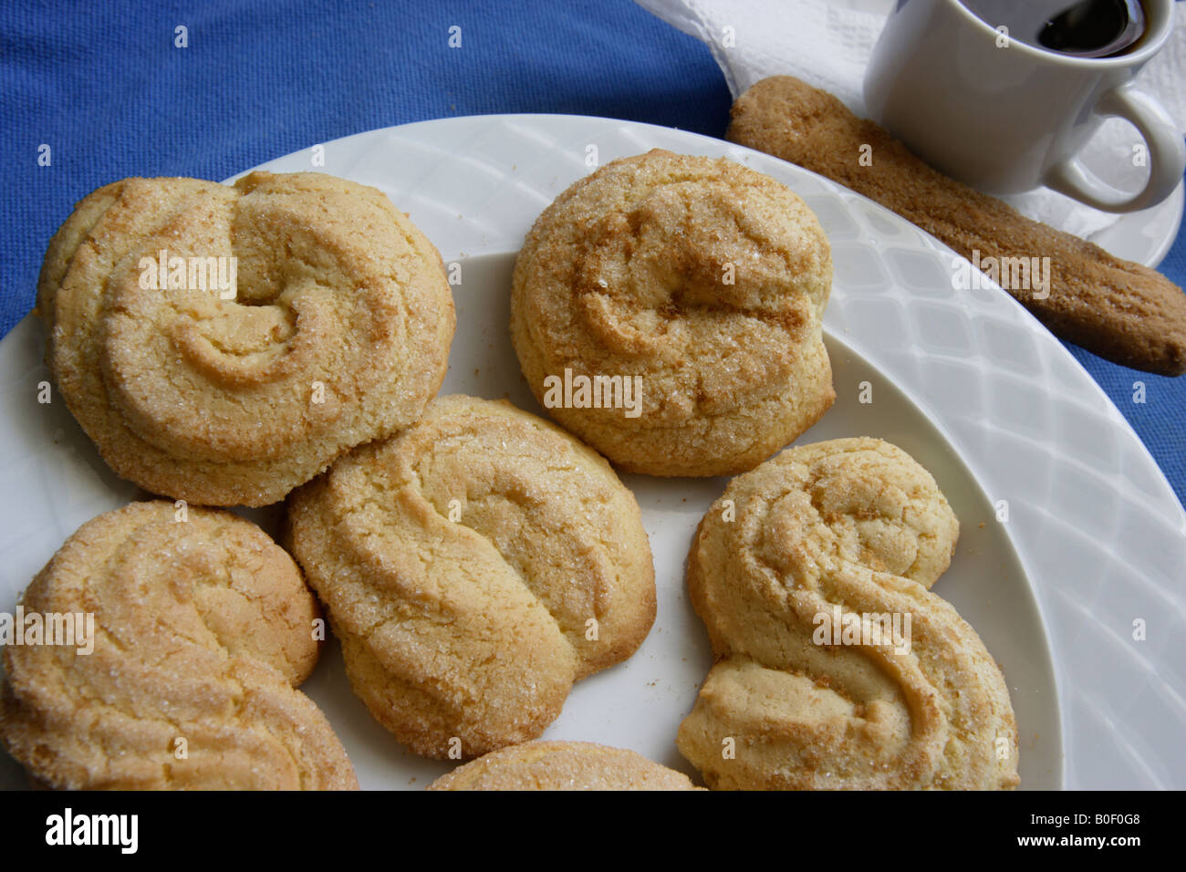 Greece Traditional Koulourakia Biscuits for Orthodox Easter Stock Photo