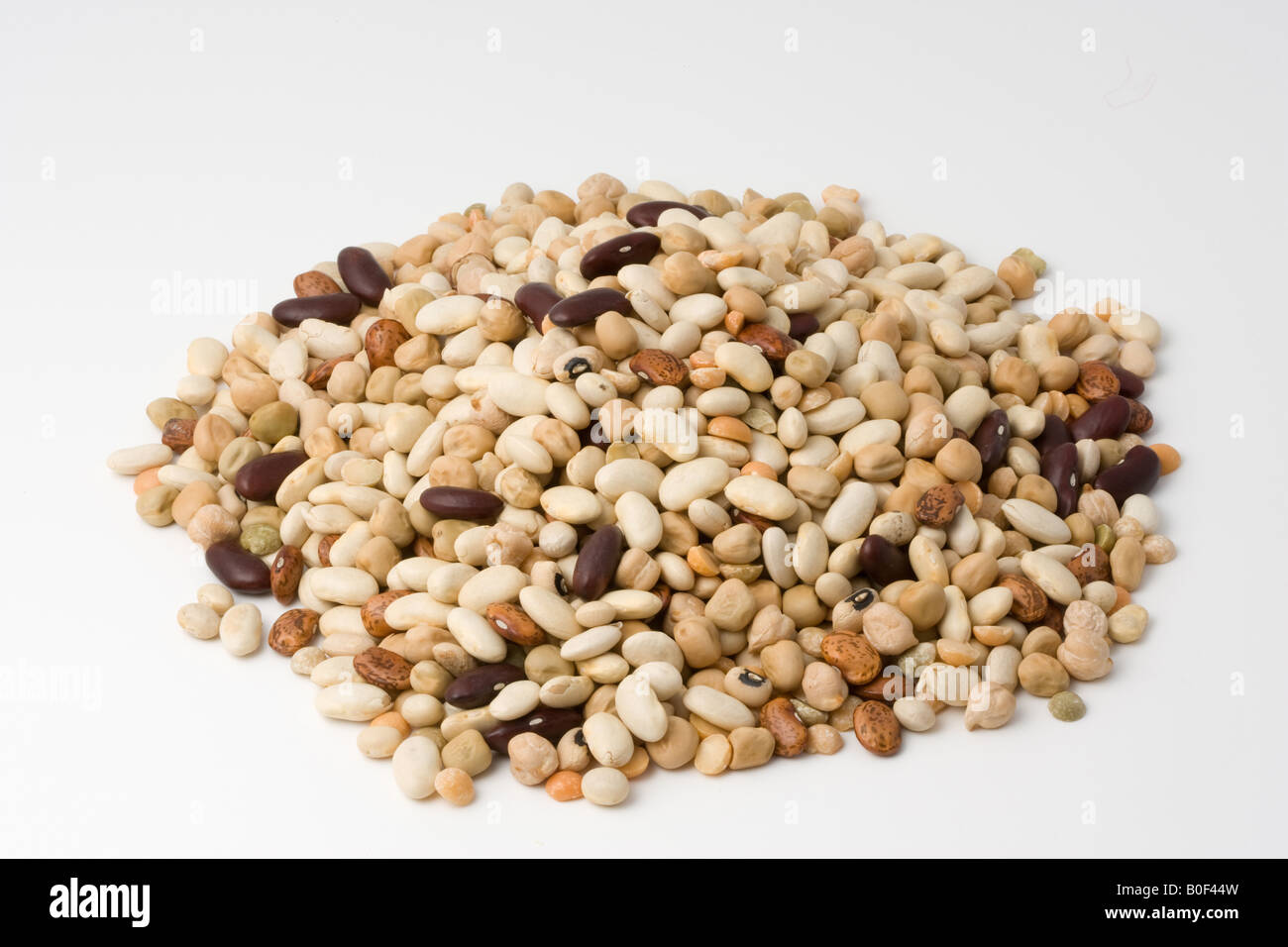 Dried beans and pulses Stock Photo