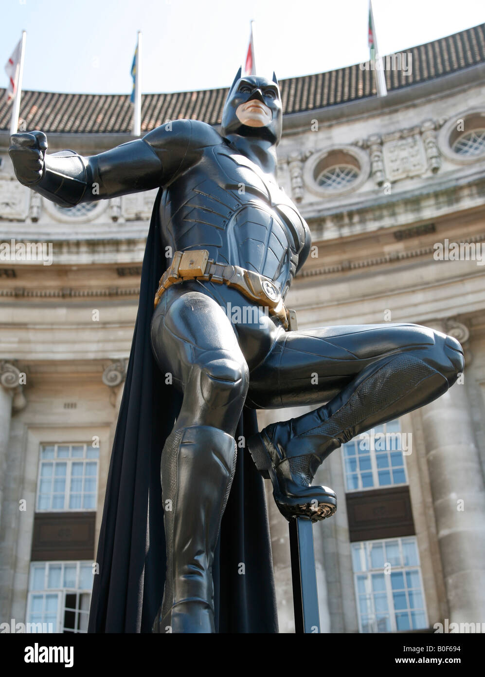 batman model in London Stock Photo