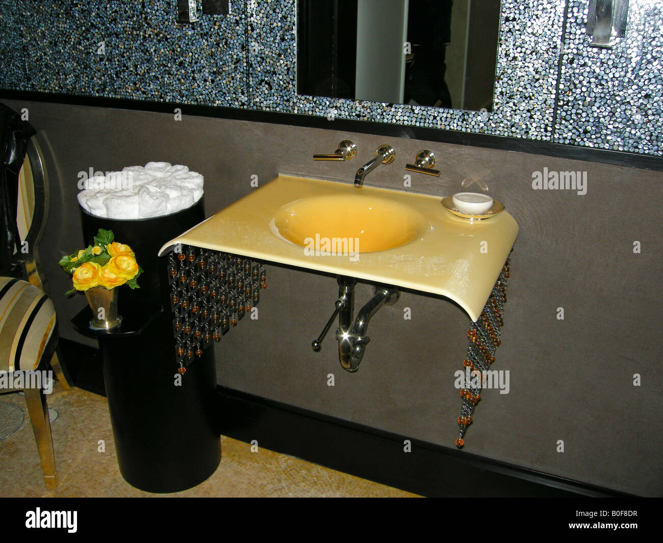 Custom Bathroom Sink Stock Photo Alamy