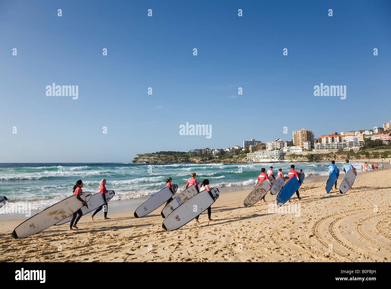 Surf school - Sydney, New South Wales, AUSTRALIA Stock Photo