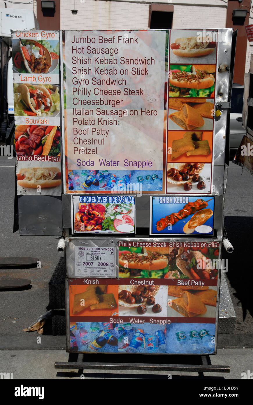 Streets of sale new york menu