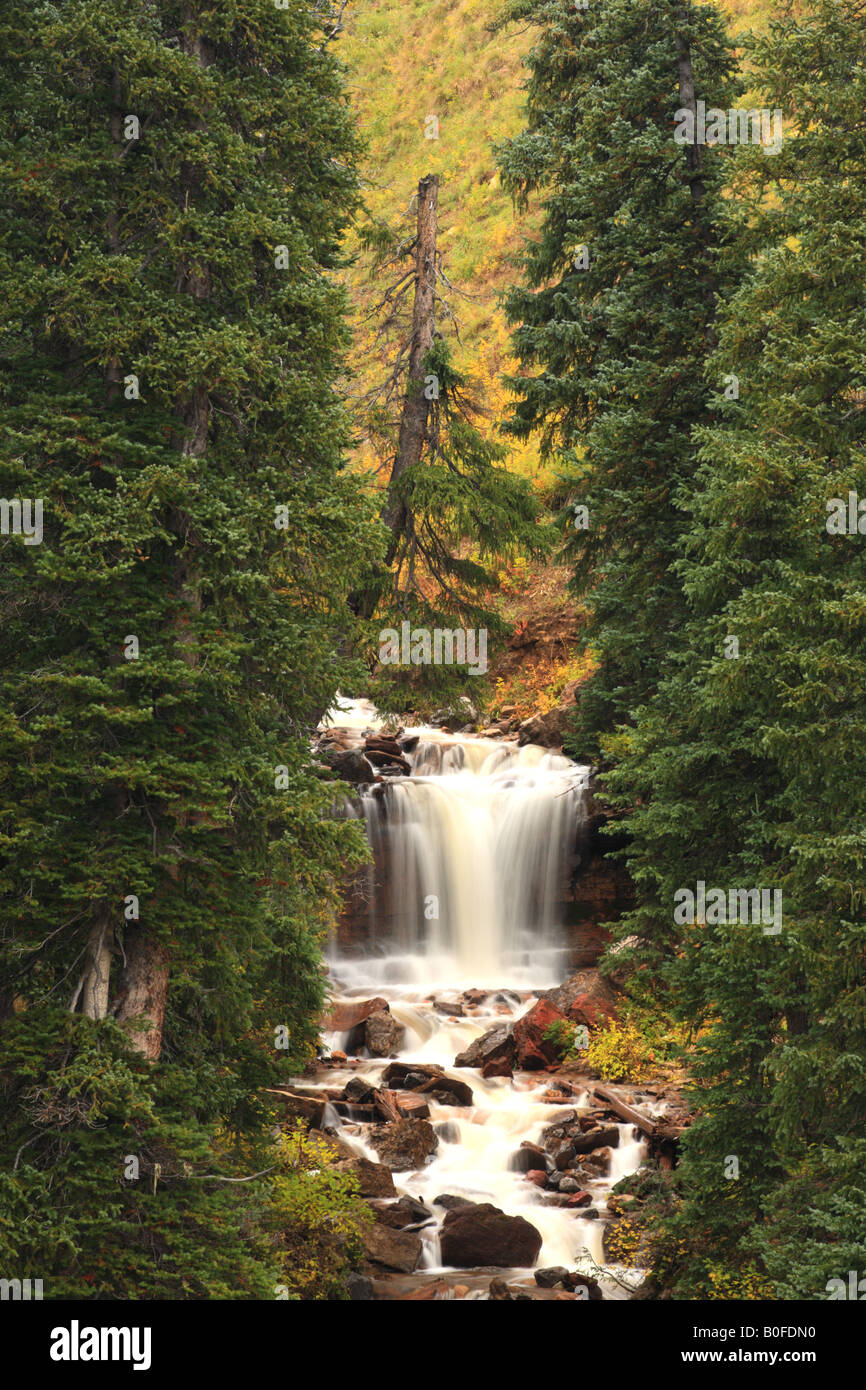 waterfall san juan national forest Stock Photo - Alamy