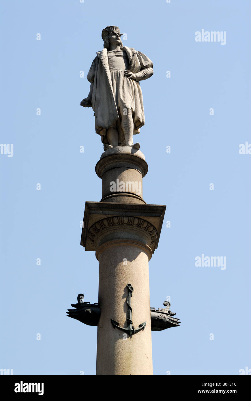 Statue of Christopher Columbus New York Stock Photo Alamy
