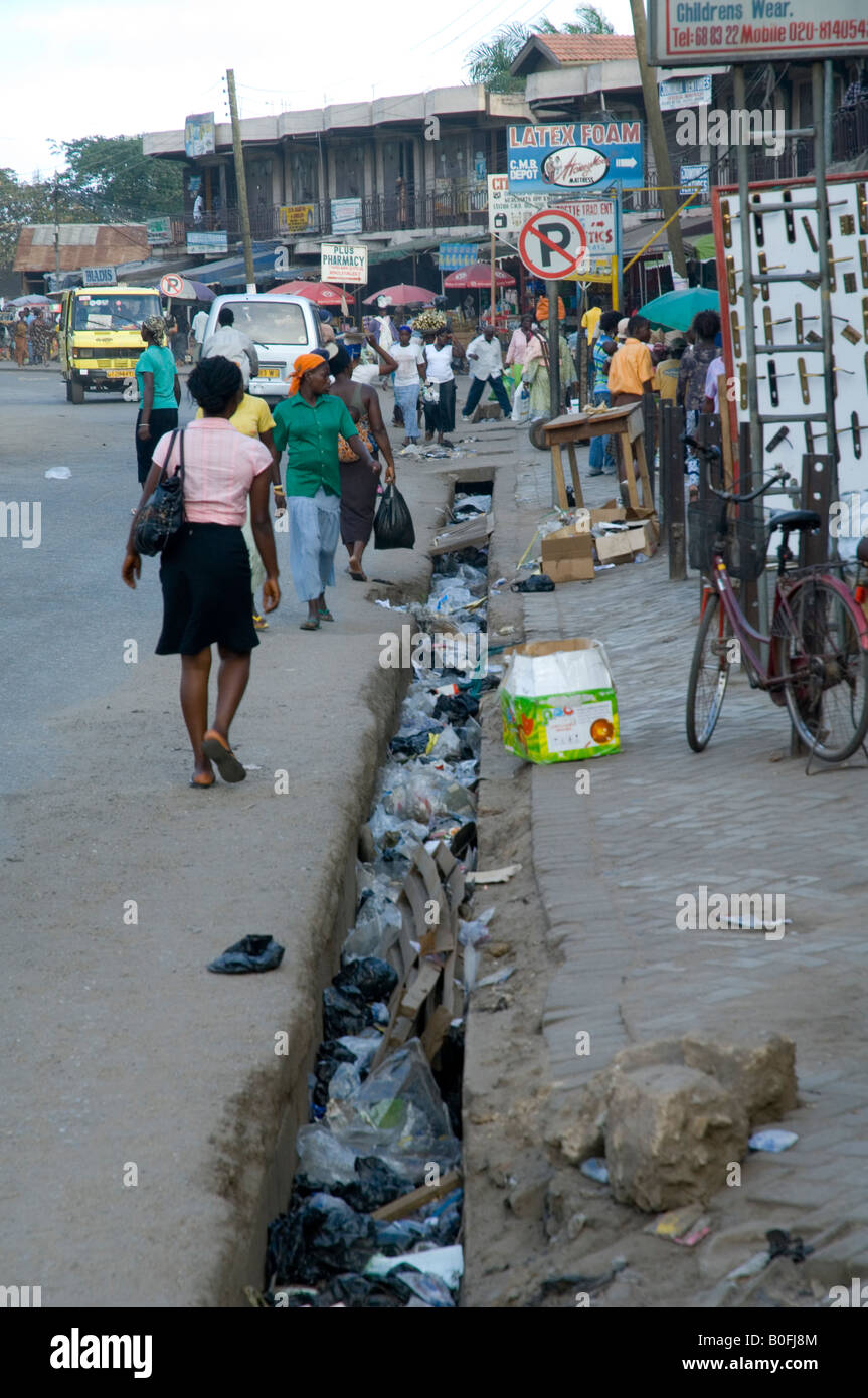 Waste dumped in the streets of Accra, Ghana Stock Photo Alamy
