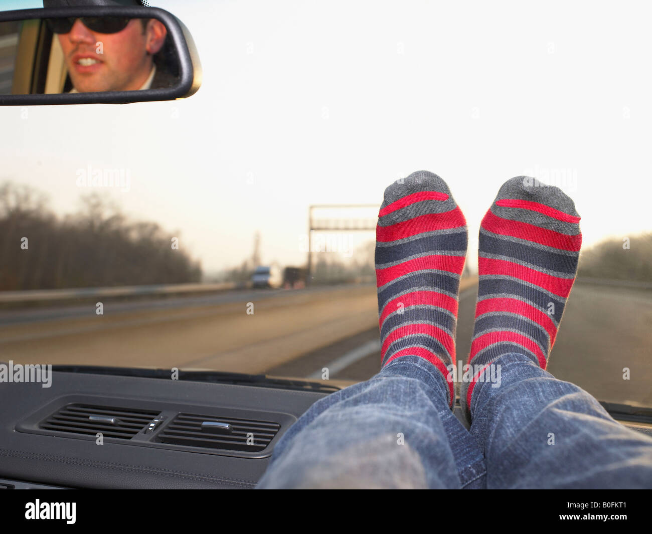 X Ray Feet On Dashboard