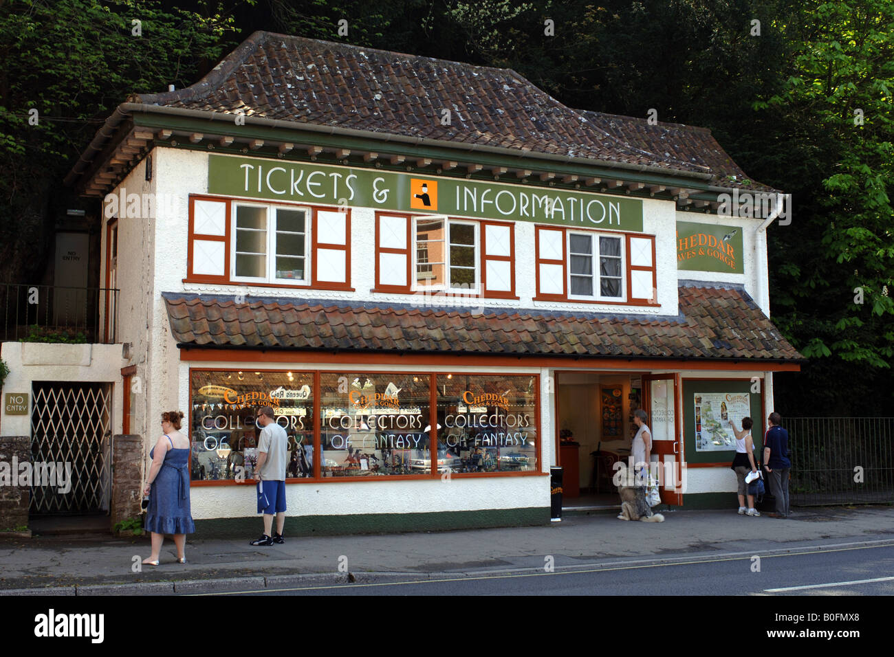 Tourist information center in Cheddar Somerset England Stock Photo Alamy