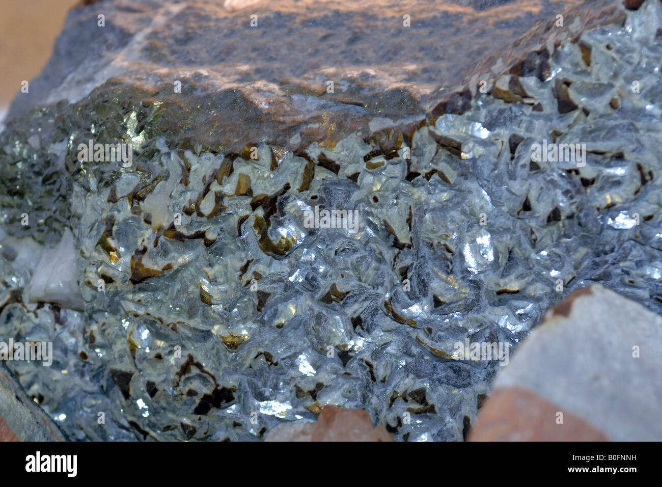 Pyrite Fools Gold mineral Stock Photo - Alamy
