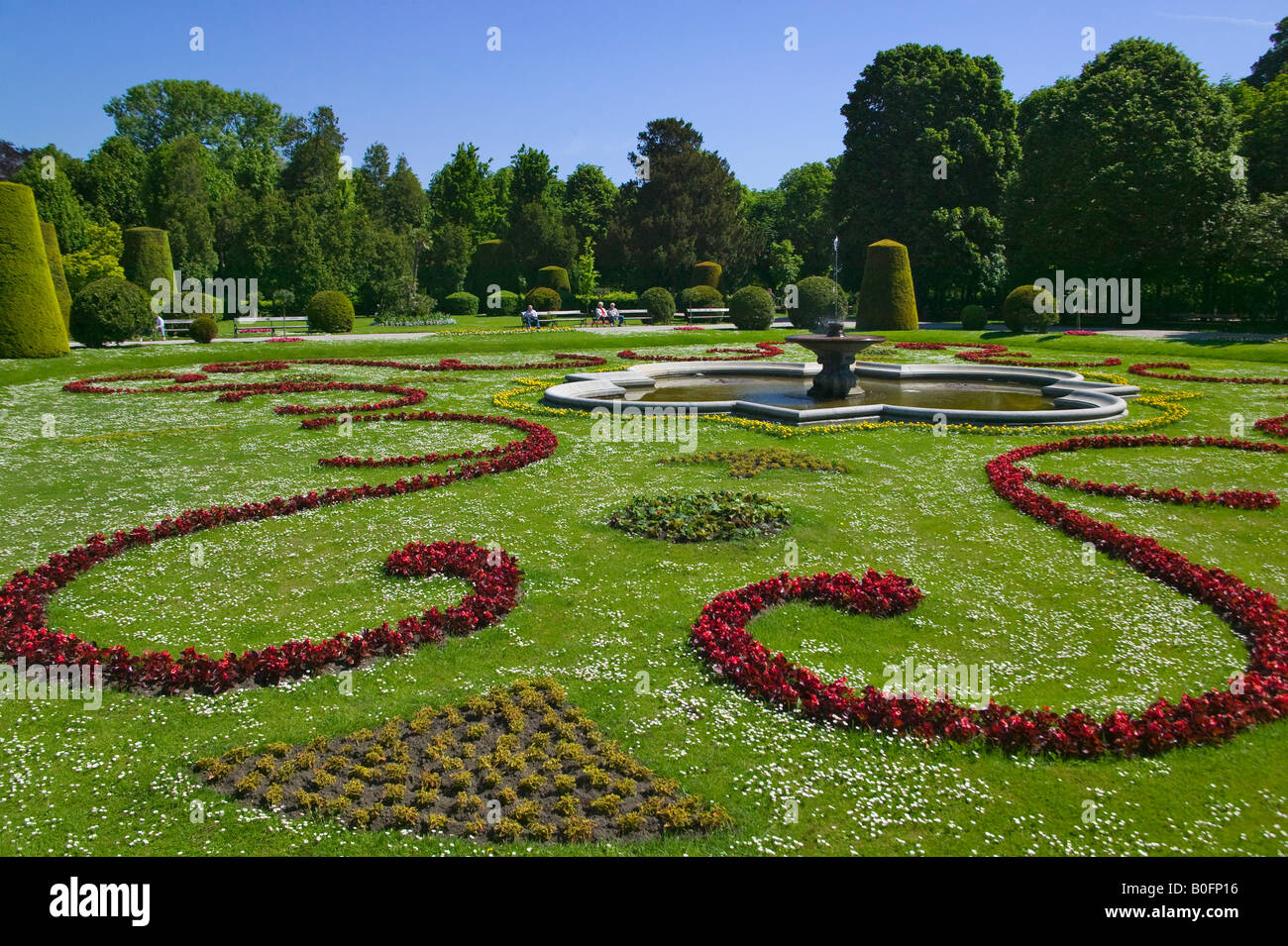 Garden in zoo Vienna Austria Stock Photo