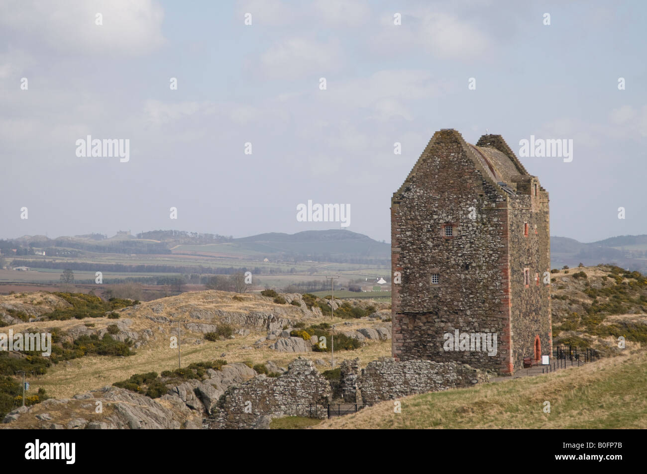 Smailholm Tower from the West Stock Photo - Alamy