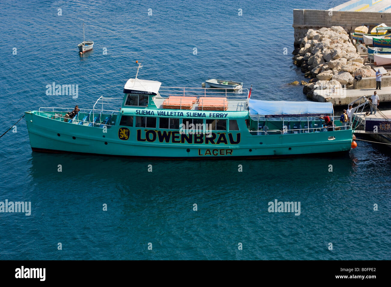 Valletta Sliema Ferry Malta Stock Photo