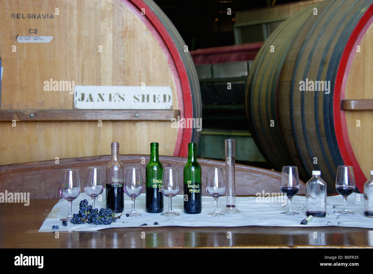 The Cellar Door Lowe Family Wine Company Mudgee New South Wales Australia Stock Photo